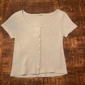 baby blue brandy melville top!!